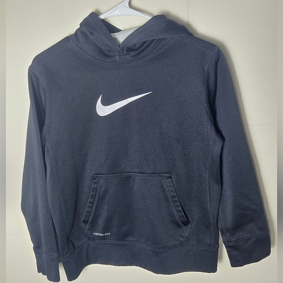 Boy's Nike Therma-Fit Pullover Black Hoodie, Size Large - Picture 1 of 4